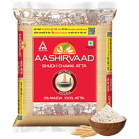 AASHRIVAD SHUDH CHAKI ATTA 5KG